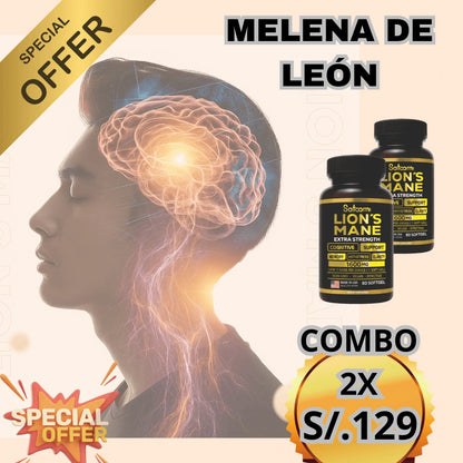 Melena de León (Dale a tu cerebro el impulso que necesita naturalmente)
