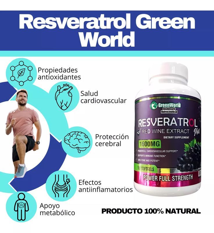 Resveratrol Premium X1600MG  The USA (Rejuvenece Ahora)