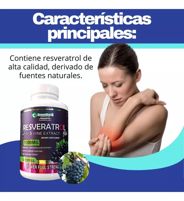 Resveratrol Premium X1600MG  The USA (Rejuvenece Ahora)